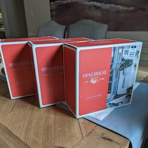 LOT OF THREE(3) matching JUNGALOW OPALHOUSE NWT hanging macrame plant holders